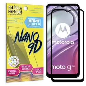 Película moto g20 premium nano 9d - armyshield