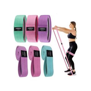 Pacote de faixas de resistência com 3 elásticos de látex para fitness
