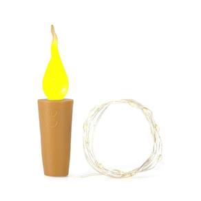 Vela em forma de cortiça String Lights Bottle para garrafas de vinho