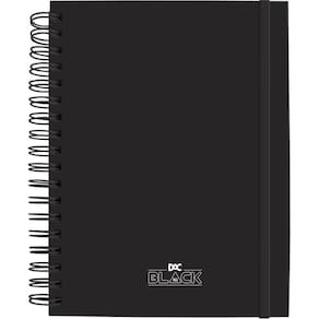 Caderno 01x1 capa dura all black smart 10div 80f elas