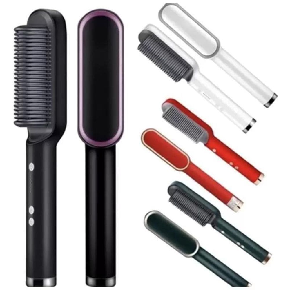 Escova pente secadora profissional seca modela cabelo 3 em 1