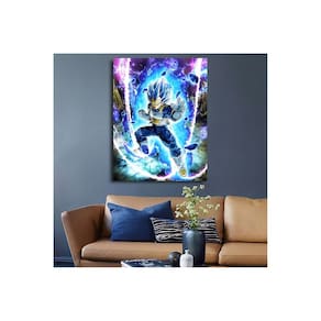 Pintura decorativa em PVC Vegeta Super Saiyan Blue