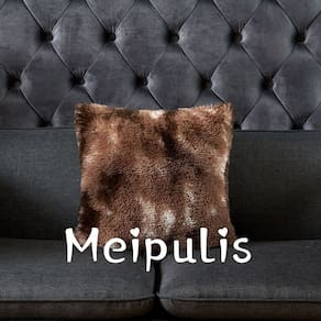 Pacote de capa de almofada x2 Furry 45x45cm - Marbled Coffee