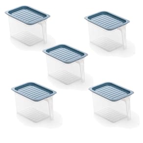 Conjunto de potes para alimentos, 5 com tampa, 1,1 L Celest 0322 Generic