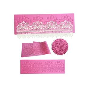 Molde de pastelaria de renda de silicone