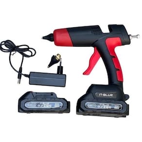 Ferramenta de aplicação cola quente à bateria 21v it-blue  kit ultra