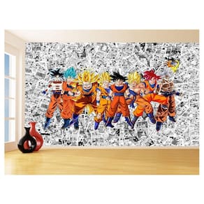 Papel De Parede Dragon Ball Goku Vegeta Anime 3,5M Dbz134