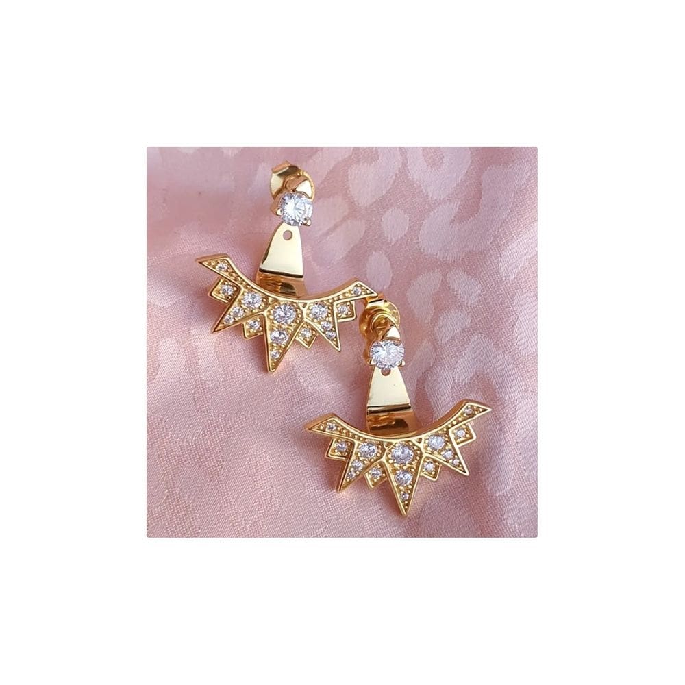 Brincos Hoops femininos em prata 925 banhados a ouro 18k