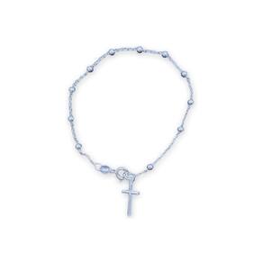 Pulseira Denarius Cross Rosary 925 em prata 8cm de diâmetro