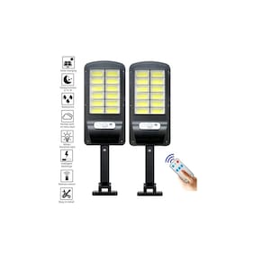 Refletor solar X2 400W LED com painel solar e sensor PIR