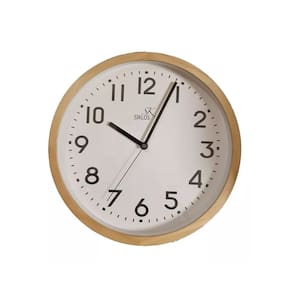 Relógio de parede Siklos 12W52 de madeira 30cm Silent