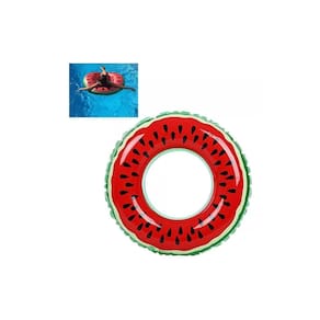 Flutuador inflável de melancia de 90 cm Pool Swing Ring Watermelo