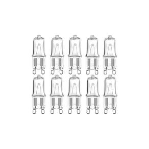 Lâmpadas halógenas G9 60W 220V Pacote de 10 unidades