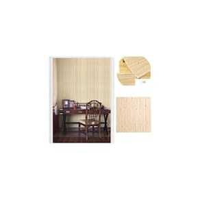 Pacote de folhas 3D autoadesivas com 5 folhas de madeira bege clara 70x70cm