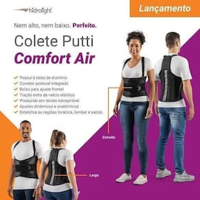 Colete putti comfort air hidrolight - largo - tamanho p