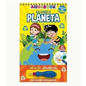 Aquabook salvando o planeta + caneta mágica