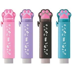 Caneta borracha fluffy holic pets - cores - tris