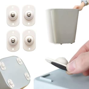 Rodinha adesiva inox móveis 360 transferidora giratória 4 un