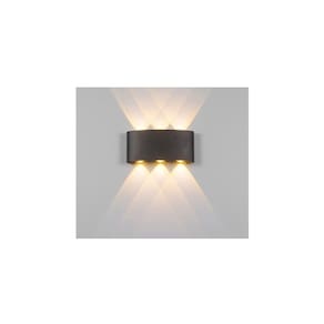 Holofotes de lâmpada LED de parede externa 6W Warm Light 3500K