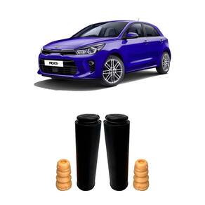 Par kit batente + guarda pó traseiro kia rio 2021