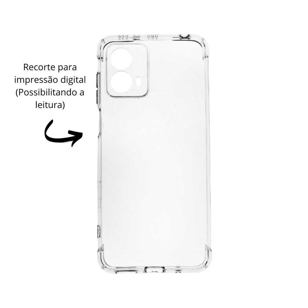Capa aveludada compatível motorola moto g04 recorte digital