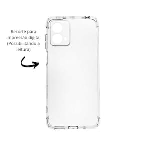 Capa aveludada compatível motorola moto g04 recorte digital