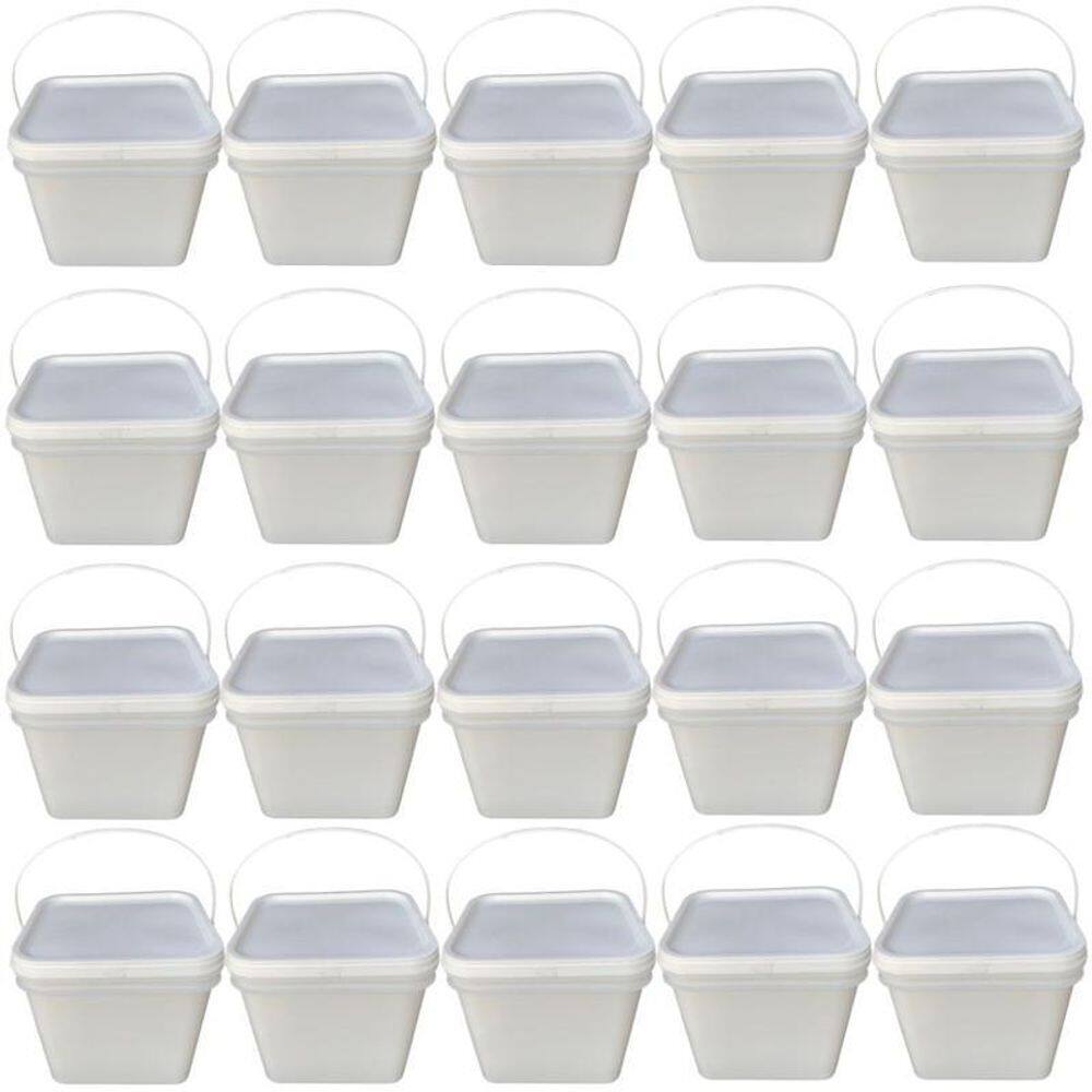 Balde retang 3.6l tampa lacre p doce de colher-20pç