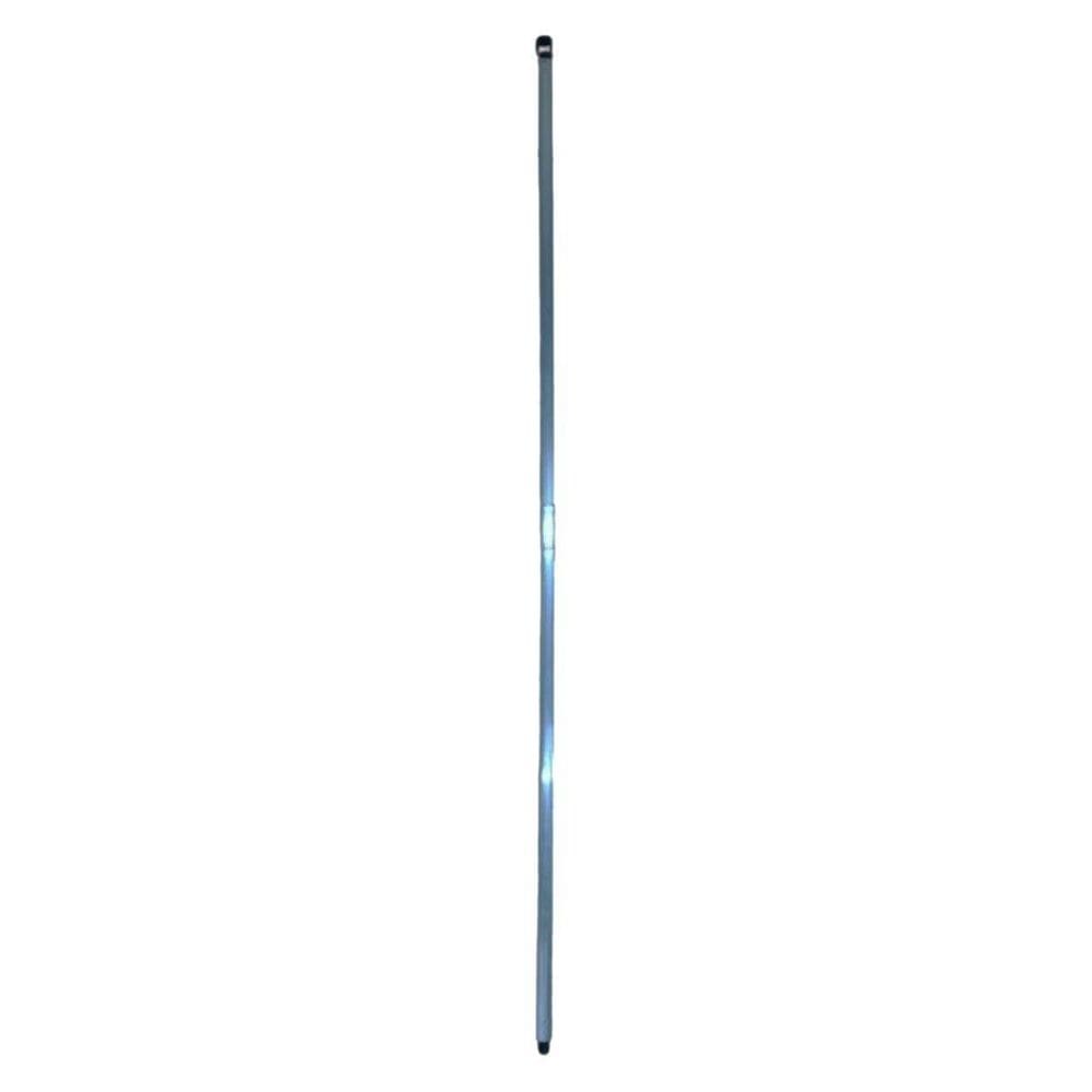 Cabo aluminio 150cm 1,5m duas partes 75cm e adaptador rosca