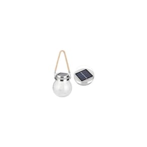 Lâmpada de lanterna solar Decorativa de Vidro LED Amarelo x3