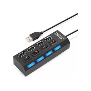 Hub USB 4 Portas Switch On/Off de Led - Tudo em Caixa