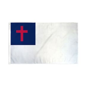Bandeira cristã genérica de 150 cm x 90 cm de poliéster