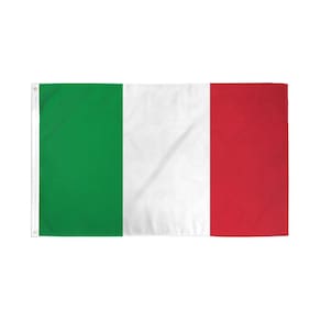 Bandeira Itália 90cm x 60cm Poliéster de alta qualidade