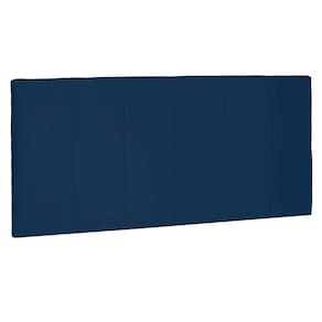 Cabeceira Estofada Box Casal Ravenna 140cm Azul Marinho