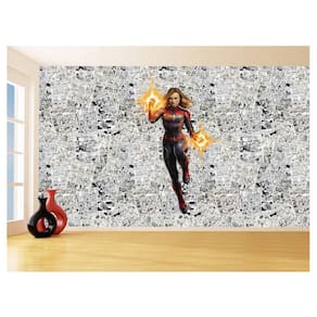Papel De Parede 3D Heróis Página Quadrinhos Hq 3,5M Nhma152