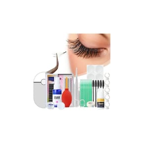 Kit de extensões de cílios para treinamento profissional com acessórios