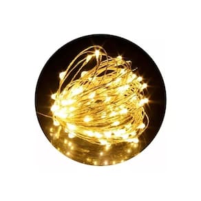 Conjunto de luzes de fio de 100 LED Warm Fairy USB 10m