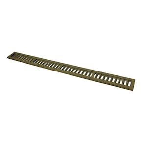 Ralo Grelha Linear Com Caixilho Em Alumínio Fendi 20x100cm