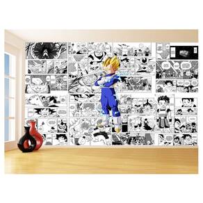Papel De Parede 3D Dragon Ball Vegeta Anime 3,5M Dbz709