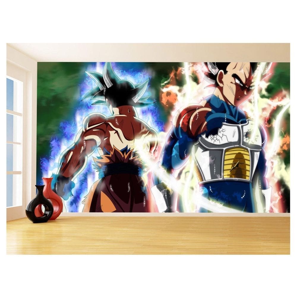 Papel De Parede 3D Dragon Ball Goku Vegeta Anime 3,5M Dbz15