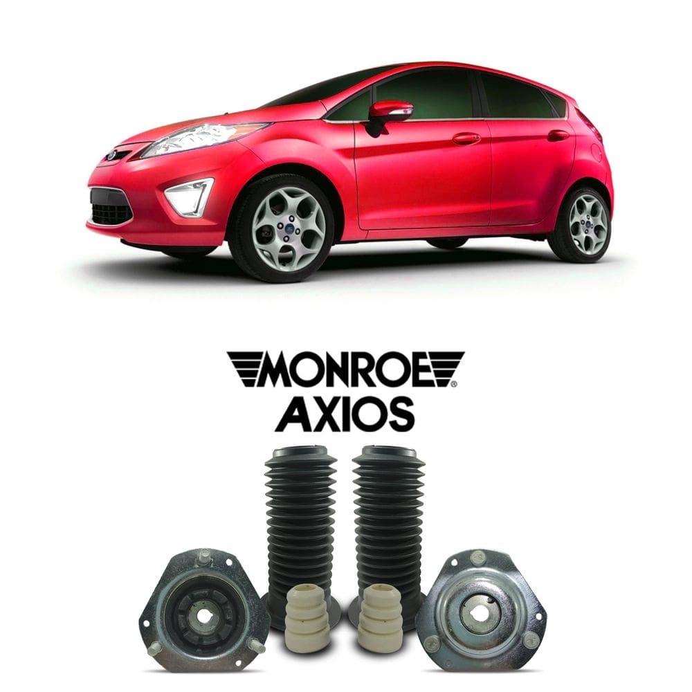 Par kit amortecedor dianteiro axios fiesta hatch 2011 a 2012