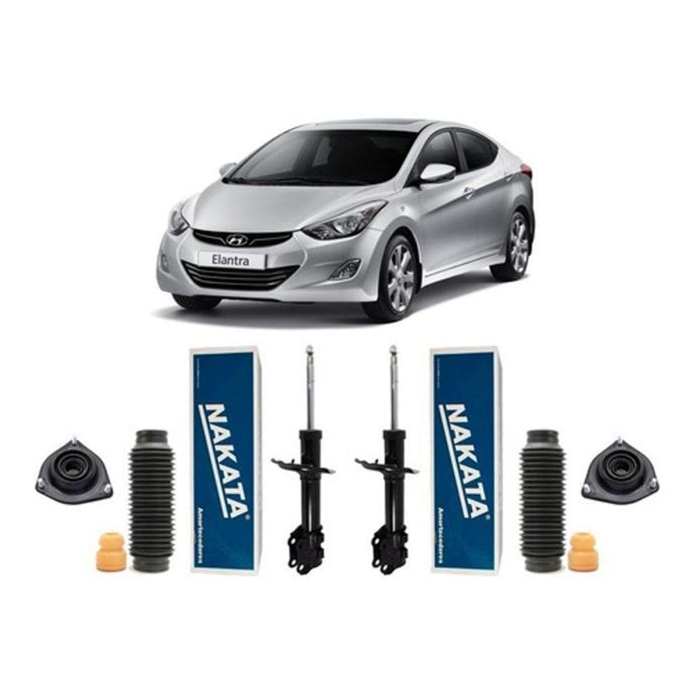 2 amortecedor kit suspensão dianteiro elantra 2013