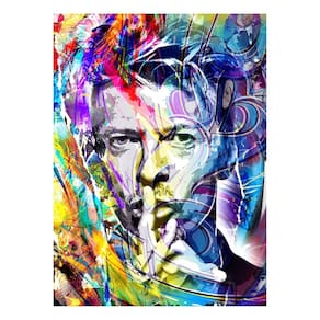 Imagem impressa em tela David Bowie 50x70cm