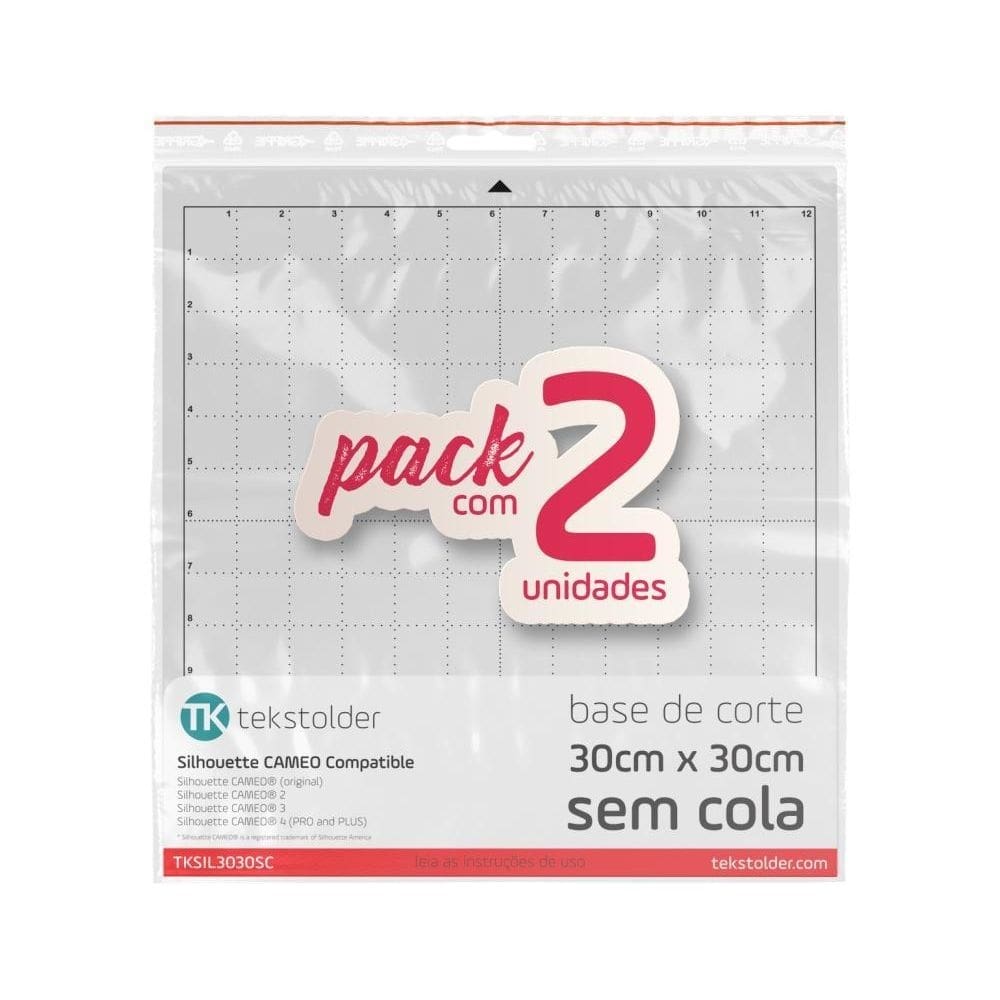 Kit 2 bases de corte silhouette cameo 30x30 sem cola