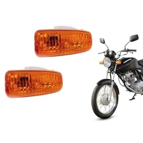 Par lente pisca laranja cg titan fan cbx twister cb xre 300
