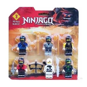 Conjunto de brinquedos Ninja Go Figures x6 com acessórios