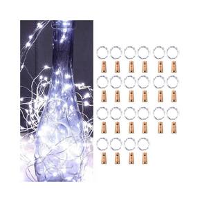 Luzes LED para garrafas de vinho 2m 20 LED operadas por bateria