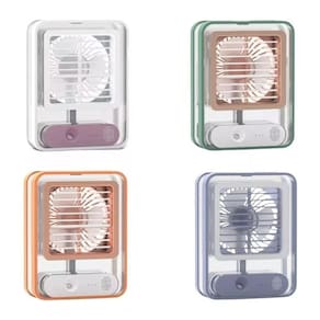 Mini Ventilador Portátil Umidificador Climatizador Led