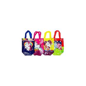Pacote de sacola de compras reutilizável com 12 designs de unicórnio