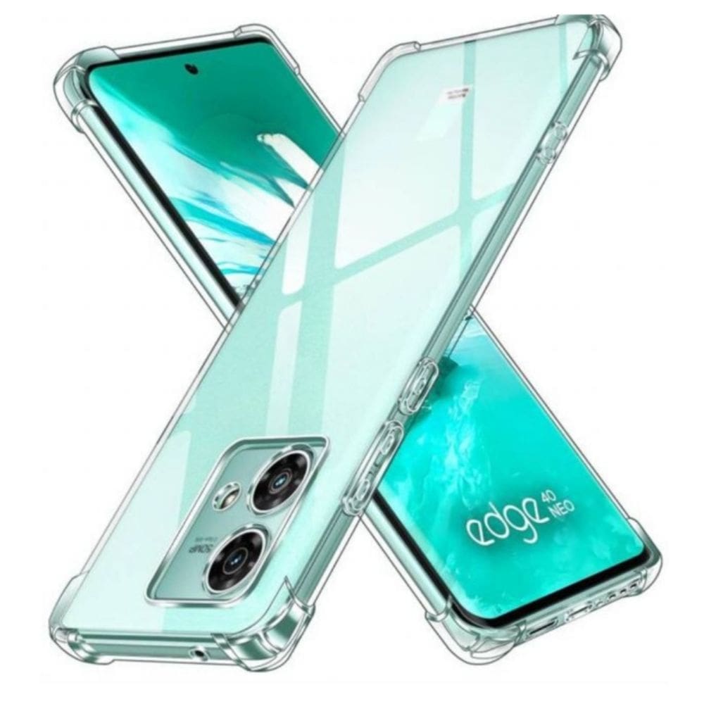 Capa de telefone reforçada transparente para Motorola Edge 40 Neo