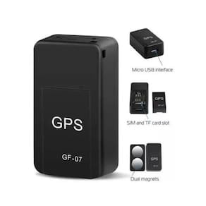 Rastreador GPS Mini GPS portátil para carro magnético preto